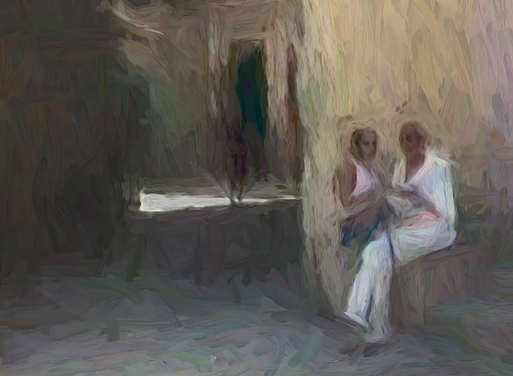 CONVERSATION WITH MAN IN WHITE