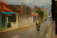 TOBACCO TOWN MAN ON BICYCLE - Cuba