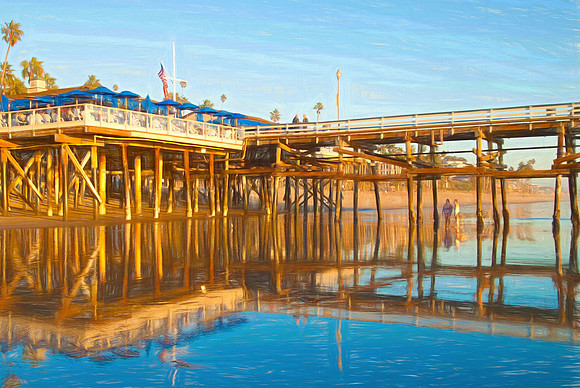 LOW TIDE AT THE SAN CLEMENTE PIER