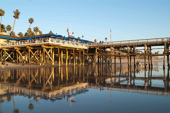 LOW TIDE AT THE SAN CLEMENTE PIER