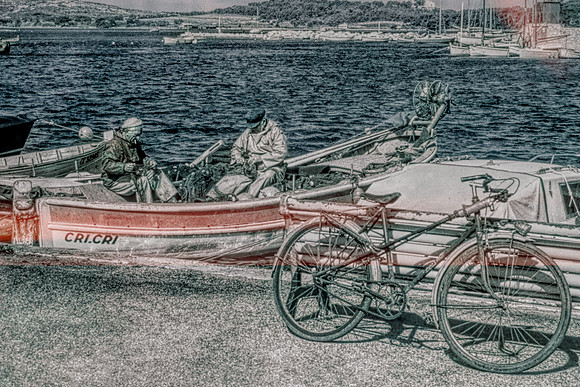 FISHERMEN AND BICYCLE