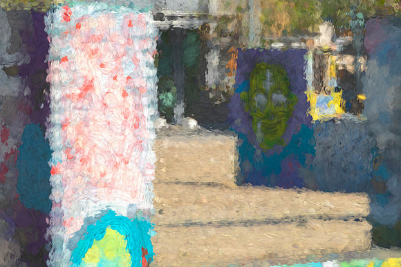 FACE OF THE LITTLE GREEN MAN