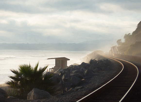 RAILS IN THE FOG