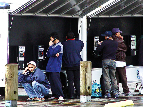 CRUSE SHIP WORKERS CALLING HOME