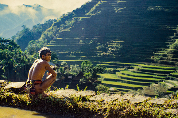 LOOKING OUT OVER  TERRACES_BANAUE RICE TERRACES